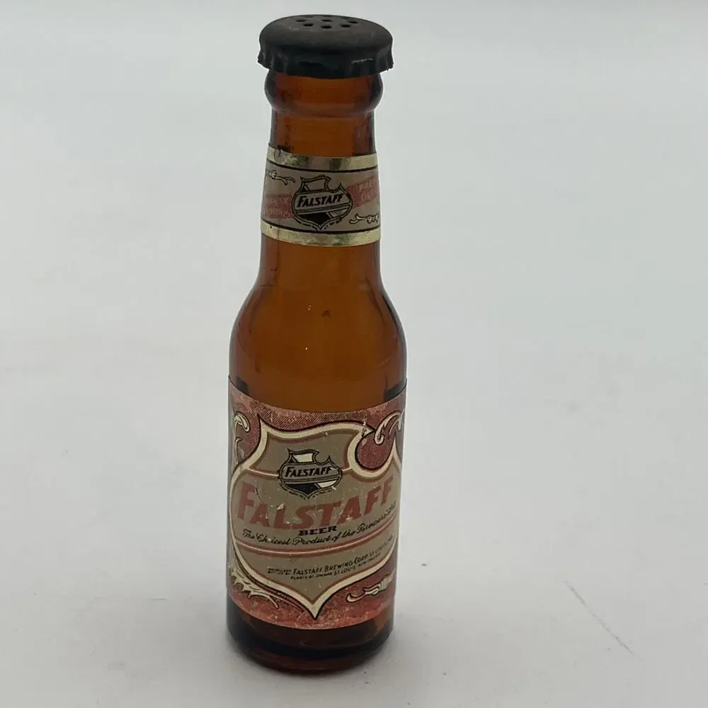 Falstaff Mini Salt & Pepper Shaker Beer Bottles - Miniature 4